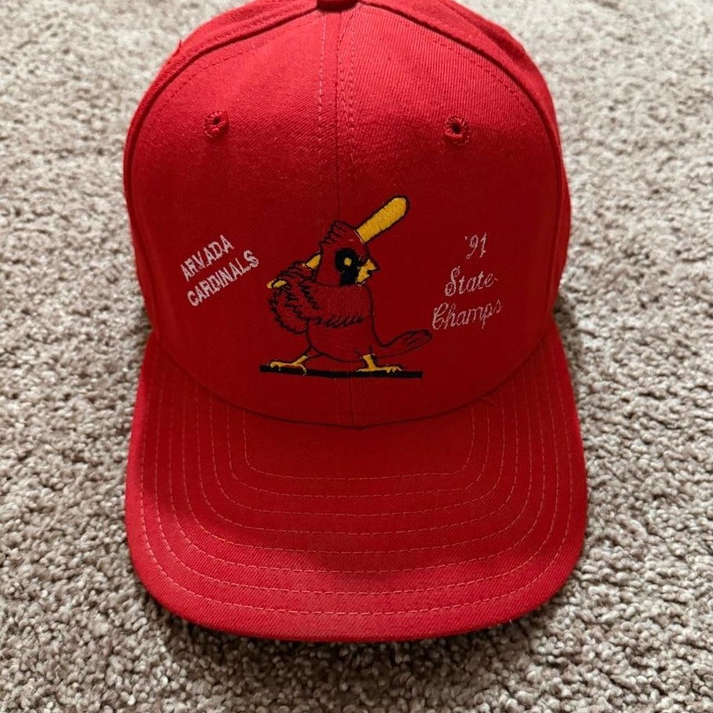 Vintage 90's Arvada Cardinals Fitted Baseball Cap